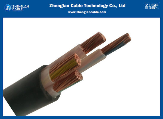 cable de transmisión ignífugo de la baja tensión de 1.1kv CU/XLPE/PVC 4x25sqmm IEC60502-1
