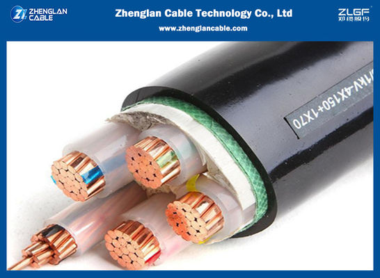 cable de transmisión de la baja tensión 0.6/1kV LSOH resistente al fuego 3x120 2x50sqmm