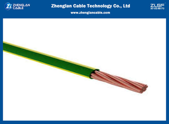 Alambre y cable ISO 9001 2015 del edificio de Class 2 CU/PVC BV 25sqmm del conductor