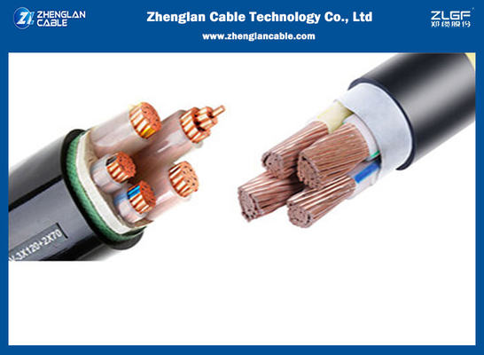 CU acorazado/Unarmored de 0.6/1KV del LV de la corriente eléctrica del cable (AL) /XLPE/PVC/STA/PVC IEC60502-1