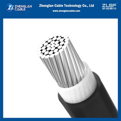 1kv 1x35sqmm que la base de aluminio Xlpe aisló el Pvc forró base del cable de transmisión la sola Unarmored