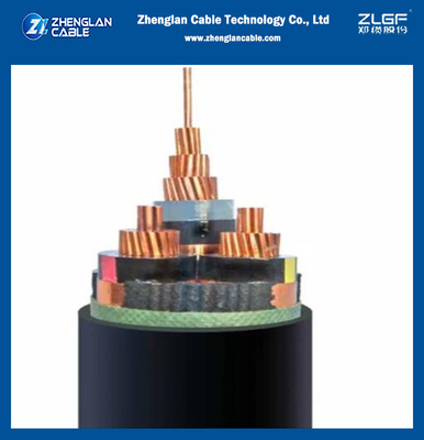 Cable de transmisión subterráneo acorazado de la sola base de la base 3 3.6/6kv~26/35kv